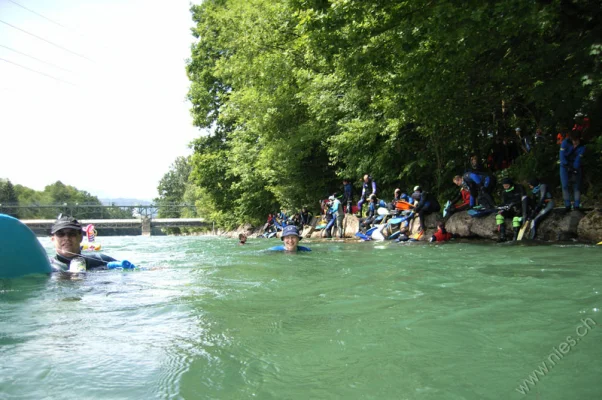 Schwimmer im Wasser