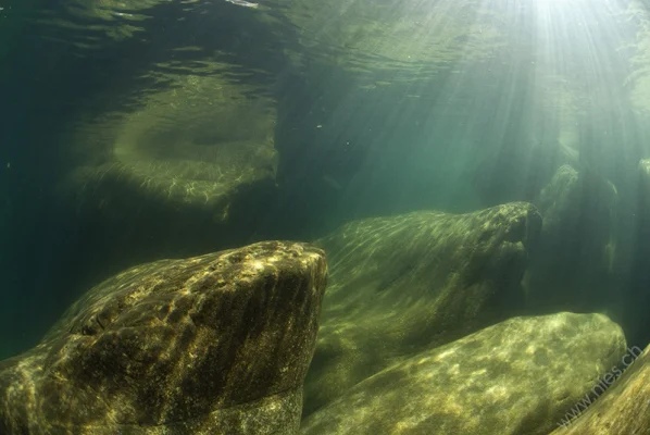 Rocks in sunlight