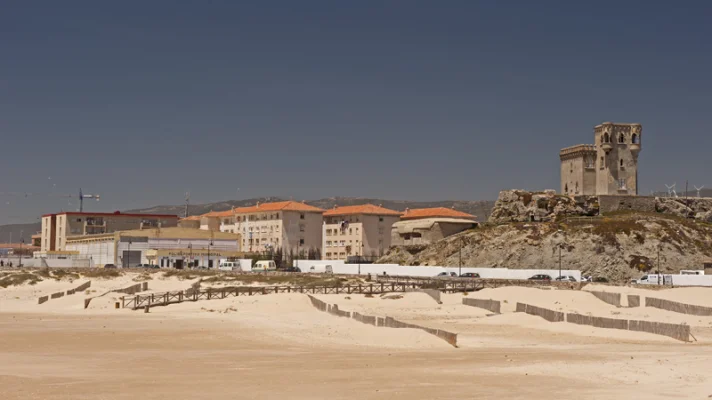 Beach with castle