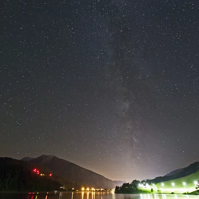Milky Way over Lake Davos