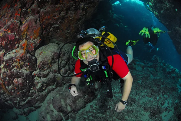 Divers in Canyon