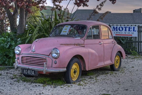 Pink Classic Car