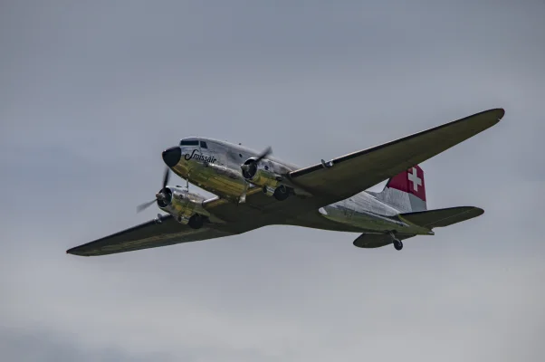 Classic Formation. Swissair Douglas DC-3