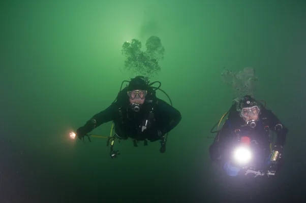 Two divers