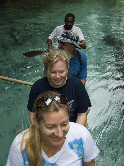 Kanufahrt zum Blue Hole