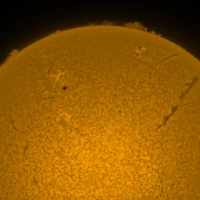Sun on 8 July 2022 in Hα
