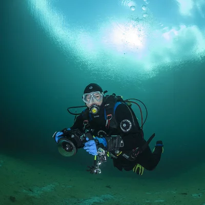 Diver with Camera
